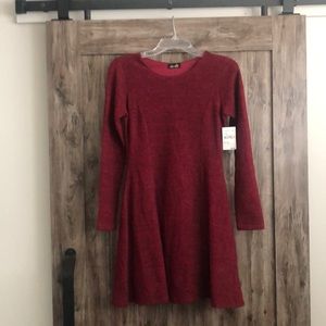 NWT Small Dee Elle A-Line Midi Burgundy Dress & Would be Perfect for Christmas.